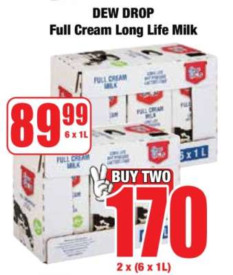 DEW DROP Full Cream Long Life Milk