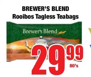Brewer's Blend Rooibos Tagless Teabags