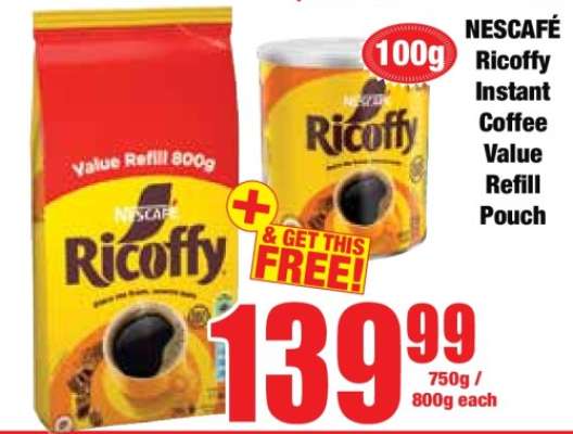 NESCAFÉ Ricoffy Instant Coffee Value Refill Pouch
