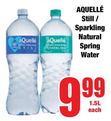AQUELLÉ Still / Sparkling Natural Spring Water