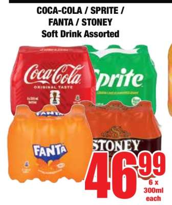 Coca-Cola, Sprite, Fanta, Stoney