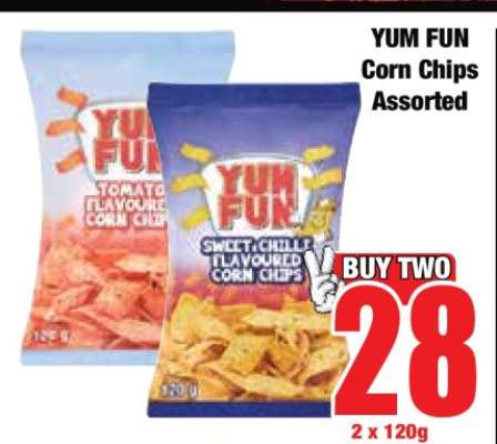YUM FUN Corn Chips Assorted