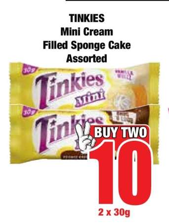 TINKIES Mini Cream Filled Sponge Cake Assorted