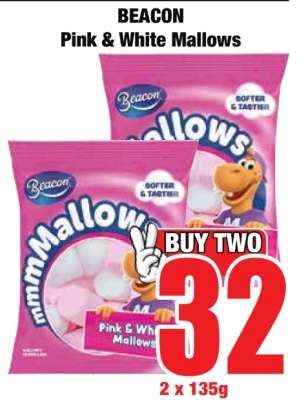 BEACON Pink & White Mallows