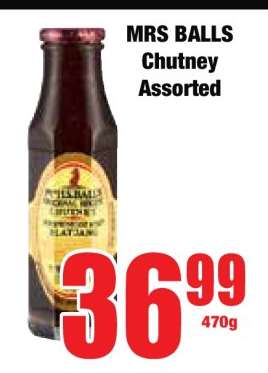 MRS BALLS Chutney Assorted