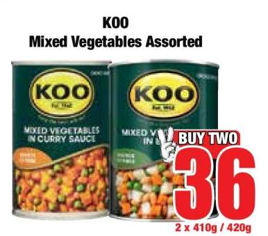 KOO Mixed Vegetables Assorted