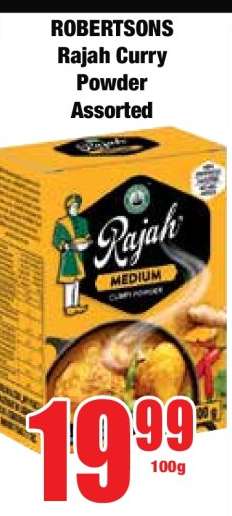 Robertsons Rajah Curry Powder Assorted