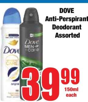DOVE Anti-Perspirant Deodorant Assorted