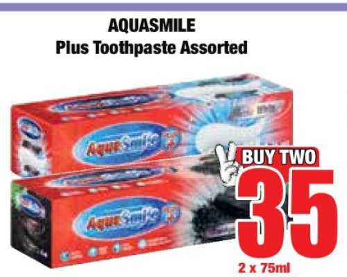AQUASMILE Plus Toothpaste Assorted