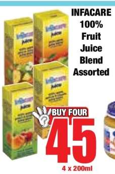 INFACARE 100% Fruit Juice Blend Assorted