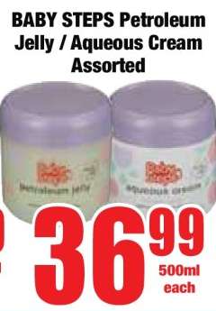BABY STEPS Petroleum Jelly / Aqueous Cream Assorted