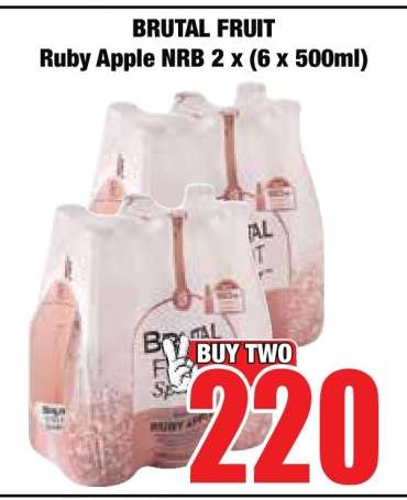 BRUTAL FRUIT RUBY APPLE NRB 2 X (6 X 500ML)