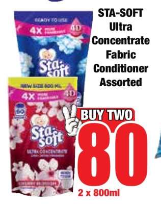 STA-SOFT Ultra Concentrate Fabric Conditioner Assorted