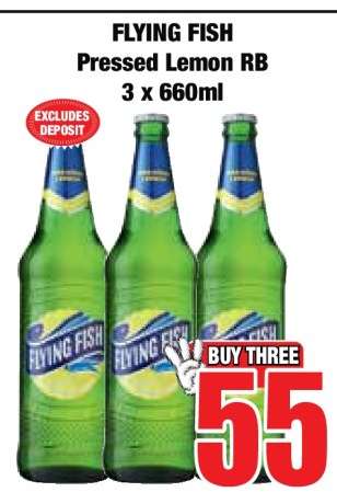 FLYING FISH Pressed Lemon RB 3 x 660ml