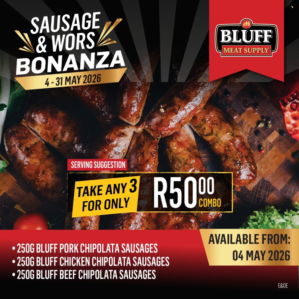 Bluff Meat Supply specials - 04/05/2026 - 31/05/2026. Page 1