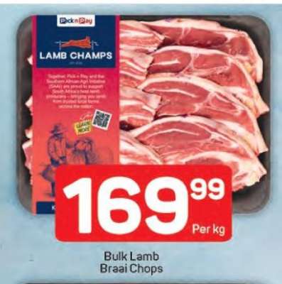 Bulk Lamb Braai Chops