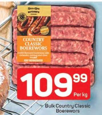 Bulk Country Classic Boerewors