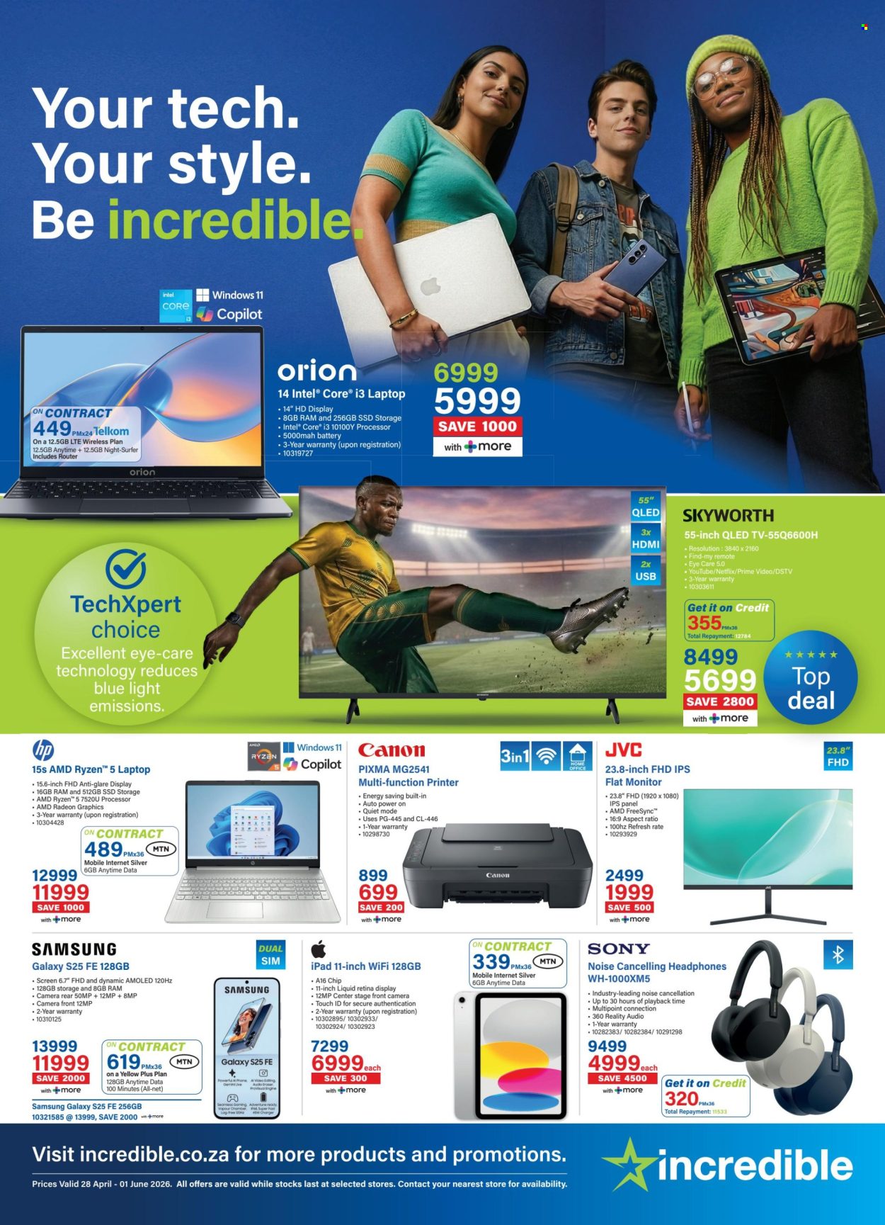 Incredible Connection specials - 28/04/2026 - 01/06/2026. Page 1