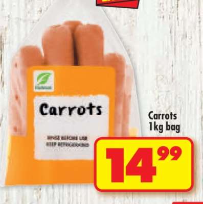 CARROTS 1kg bag