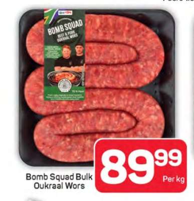 Bomb Squad Bulk Oukraal Wors