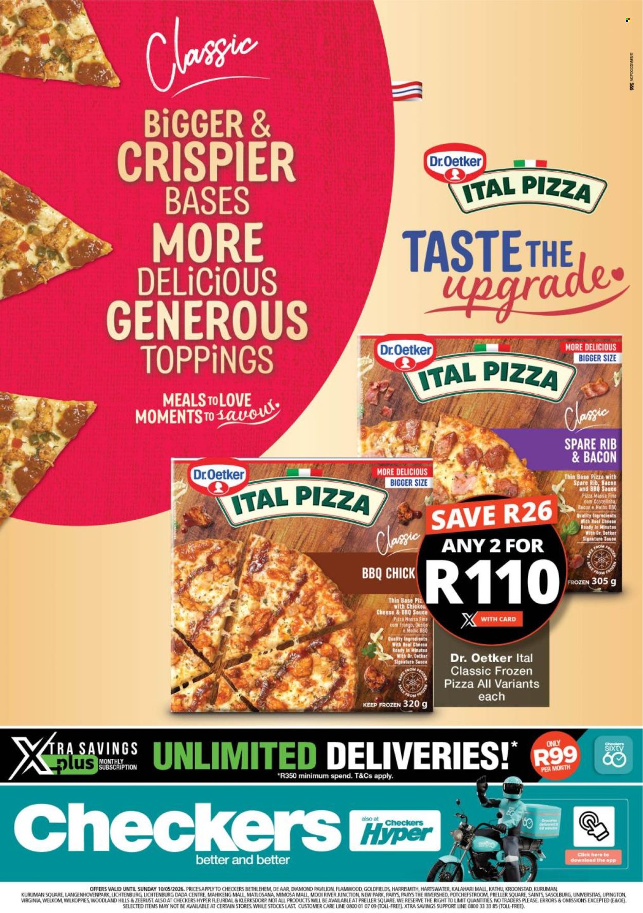 Checkers specials - 20/04/2026 - 10/05/2026. Page 1