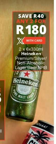 Heineken Premium/Silver/Non-Alcoholic Lager Beer NRB