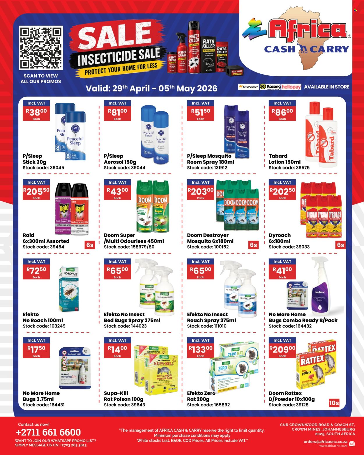 Africa Cash & Carry specials - 29/04/2026 - 05/05/2026. Page 1