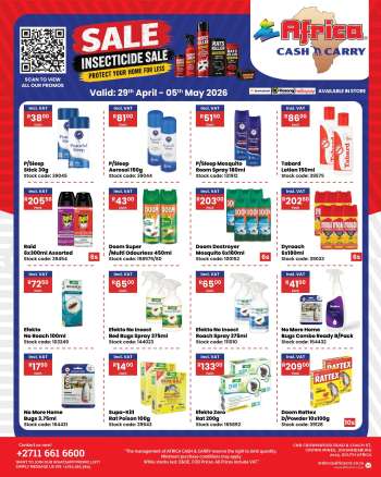 Africa Cash & Carry catalogue  - 29/04/2026 - 05/05/2026.