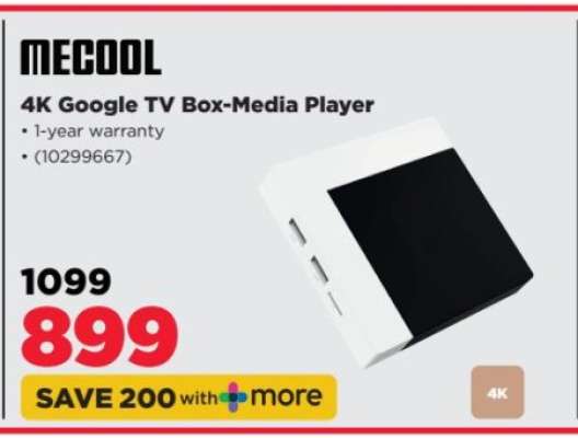 MECOOL 4K Google TV Box Media Player