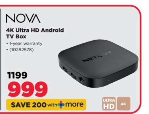 NOVA 4K Ultra HD Android TV Box