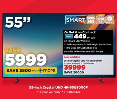 55-inch Crystal UHD 4K-55U8000F