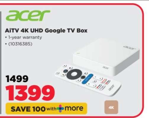 Acer AITV 4K UHD Google TV Box