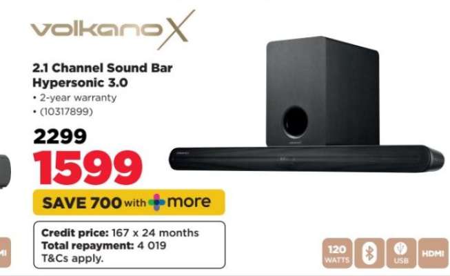 Volkano X 2.1 Channel Sound Bar Hypersonic 3.0