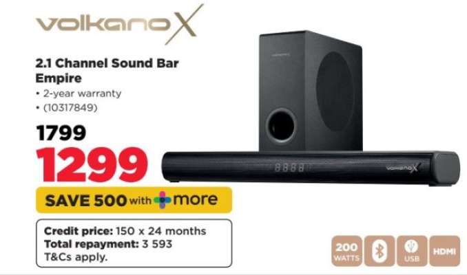 VolkanoX 2.1 Channel Sound Bar Empire