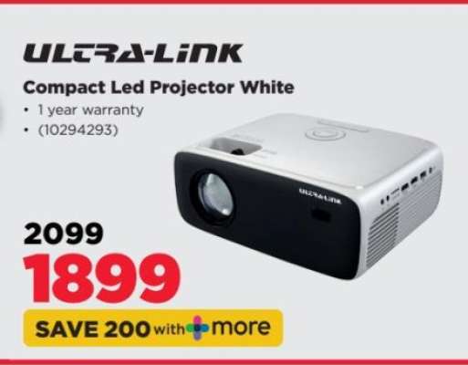 Ultra-Link Compact Led Projector White