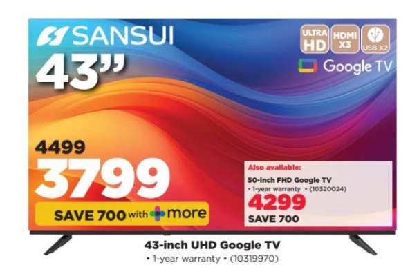 Sansui 43-inch UHD Google TV