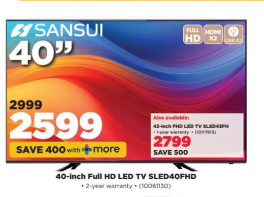 Sansui 40-inch Full HD LED TV SLED40FHD
