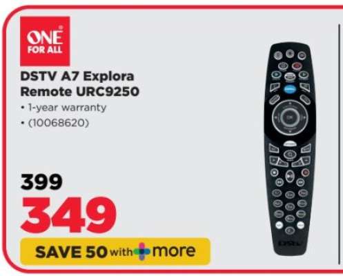 DSTV A7 Explora Remote URC9250