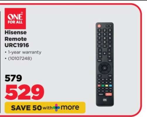 Hisense Remote URC1916