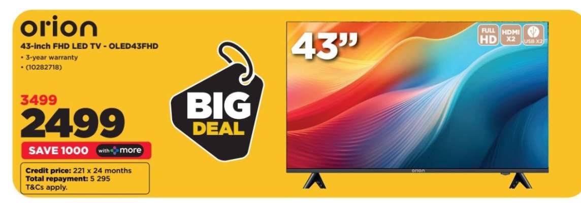 orion 43-Inch FHD LED TV - OLED43FHD