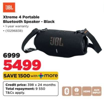 Xtreme 4 Portable Bluetooth Speaker - Black