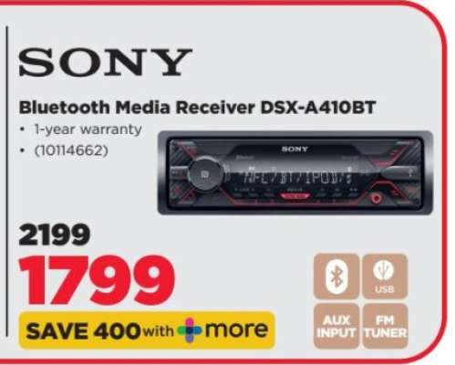 Sony Bluetooth Media Receiver DSX-A410BT