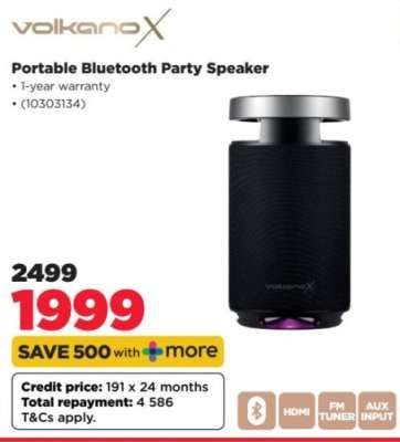 VolkanoX Portable Bluetooth Party Speaker