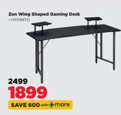 Zen Wing Shaped Gaming Desk