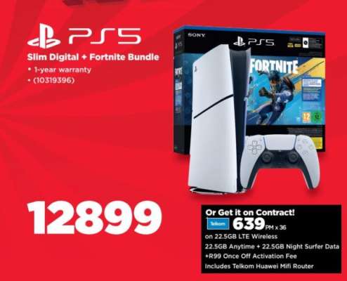 PS5 Slim Digital + Fortnite Bundle