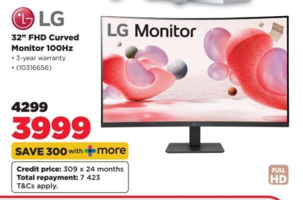 LG 32" FHD Curved Monitor 100Hz