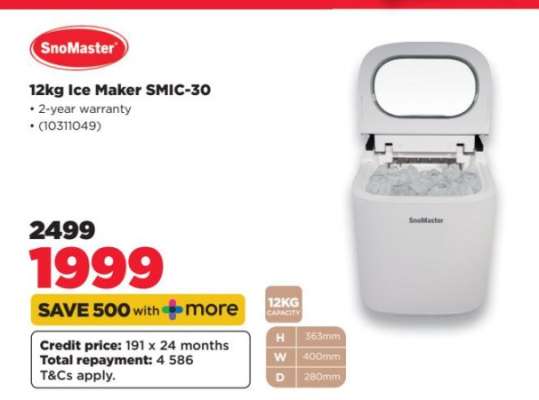 SnoMaster 12kg Ice Maker SMIC-30