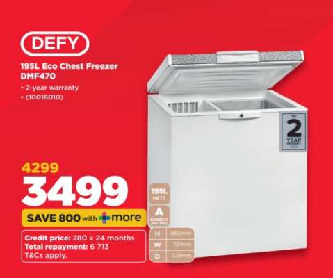 DEFY 195L Eco Chest Freezer DMF470