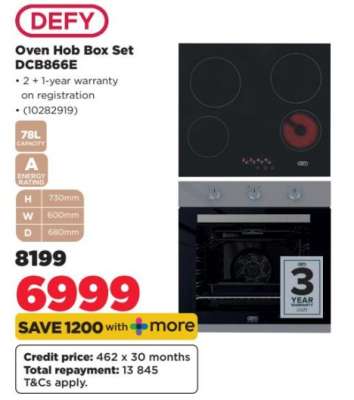 DEFY Oven Hob Box Set DCB866E