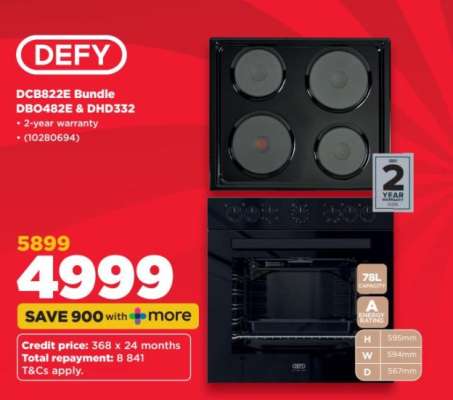 DEFY DCB822E Bundle DBO482E & DHD332